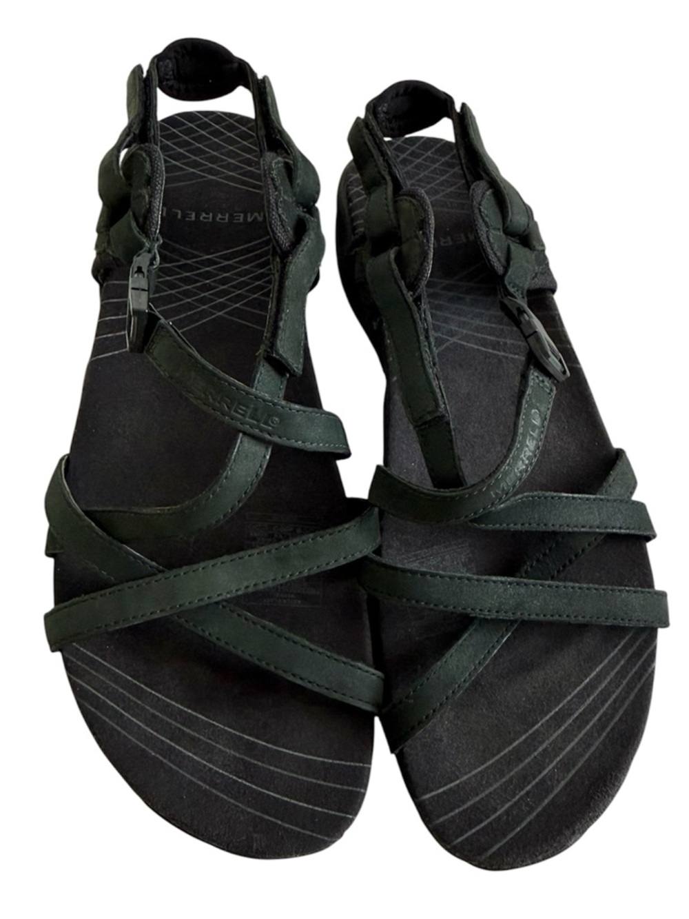 Merrell Agave Sandals New Women’s Size 7 Black Strappy Comfort Outdoor Sandals - Picture 2 of 7